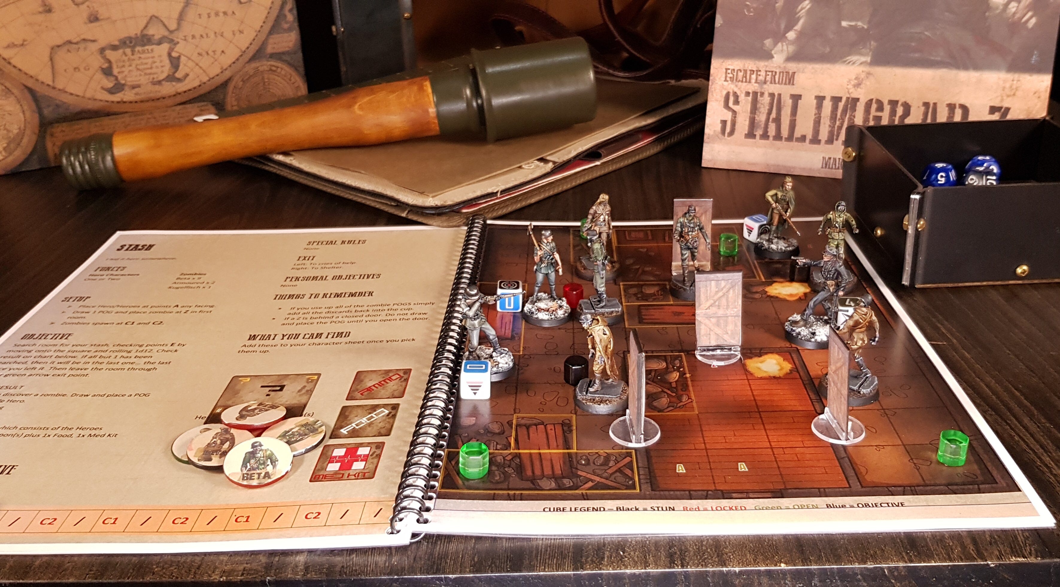 Modiphius Escape from Stalingrad Z Deluxe Set gioco tavolo 1-3 giocatori