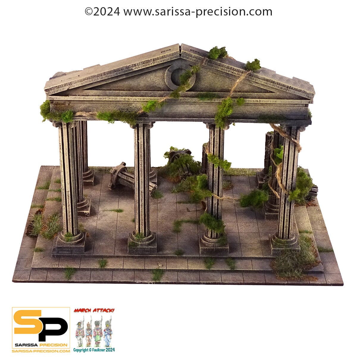 Modiphius Cohors Cthulhu Temple of Apollo terreno MDF