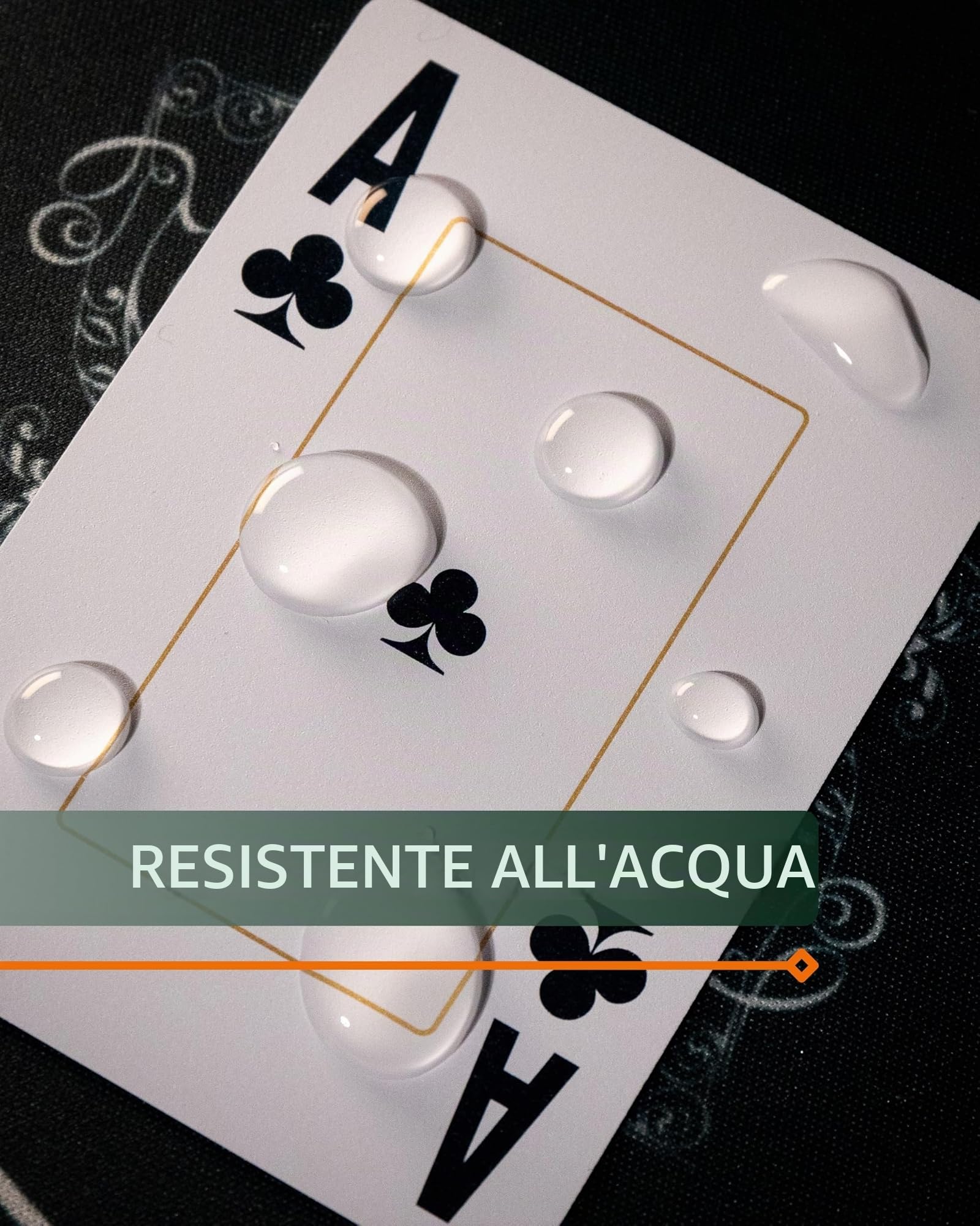 Cards&Co Carte da poker plastica 2 segni angolo jumbo