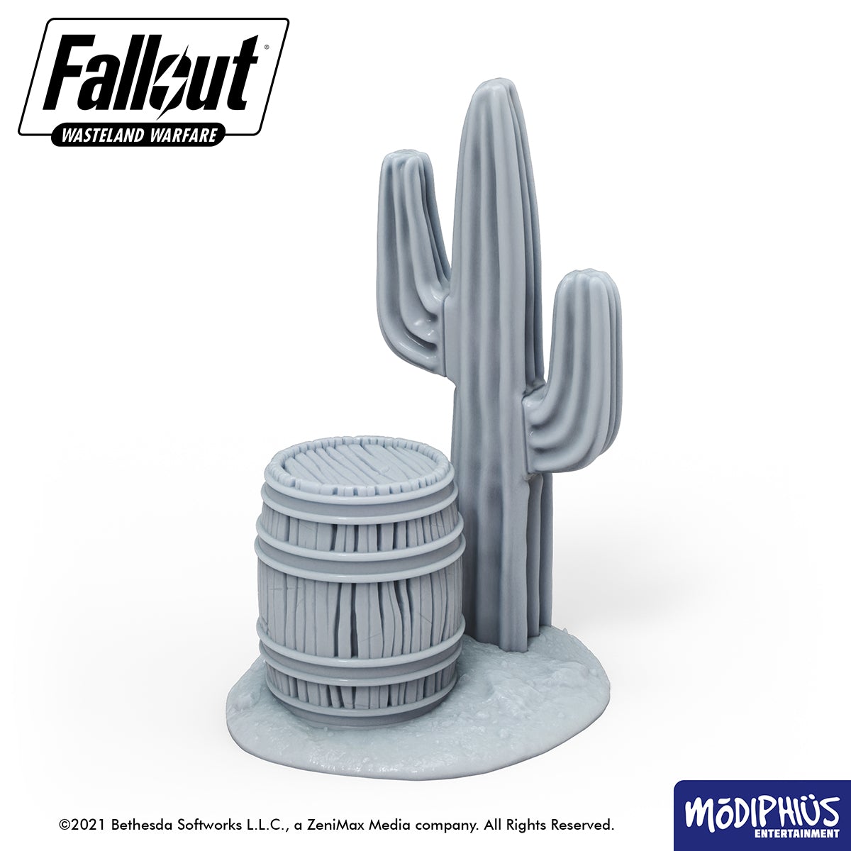 Fallout Wasteland Warfare Cacti Stands file STL stampa 3D resina