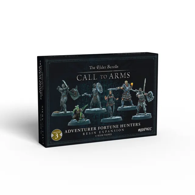 Modiphius Elder Scrolls Call to Arms Adventurer Fortune Hunters miniature resina
