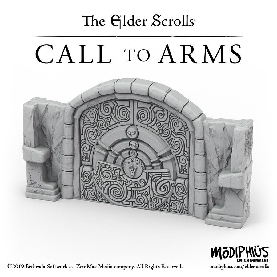 Elder Scrolls Call to Arms Puzzle Door Set scenico resina 32mm