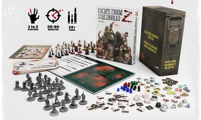 Modiphius Escape from Stalingrad Z Deluxe Set gioco tavolo 1-3 giocatori