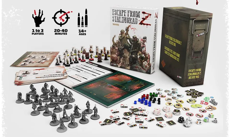 Modiphius Escape from Stalingrad Z Deluxe Set gioco tavolo 1-3 giocatori