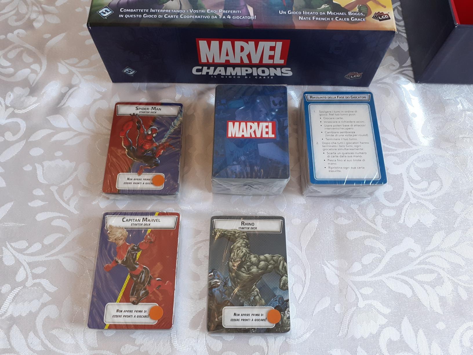 Asmodee Marvel Champions LCG gioco carte cooperativo italiano base