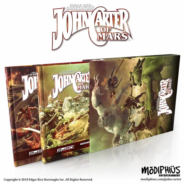 John Carter of Mars Collector's Slipcase Set Gioco Ruolo 2 libri