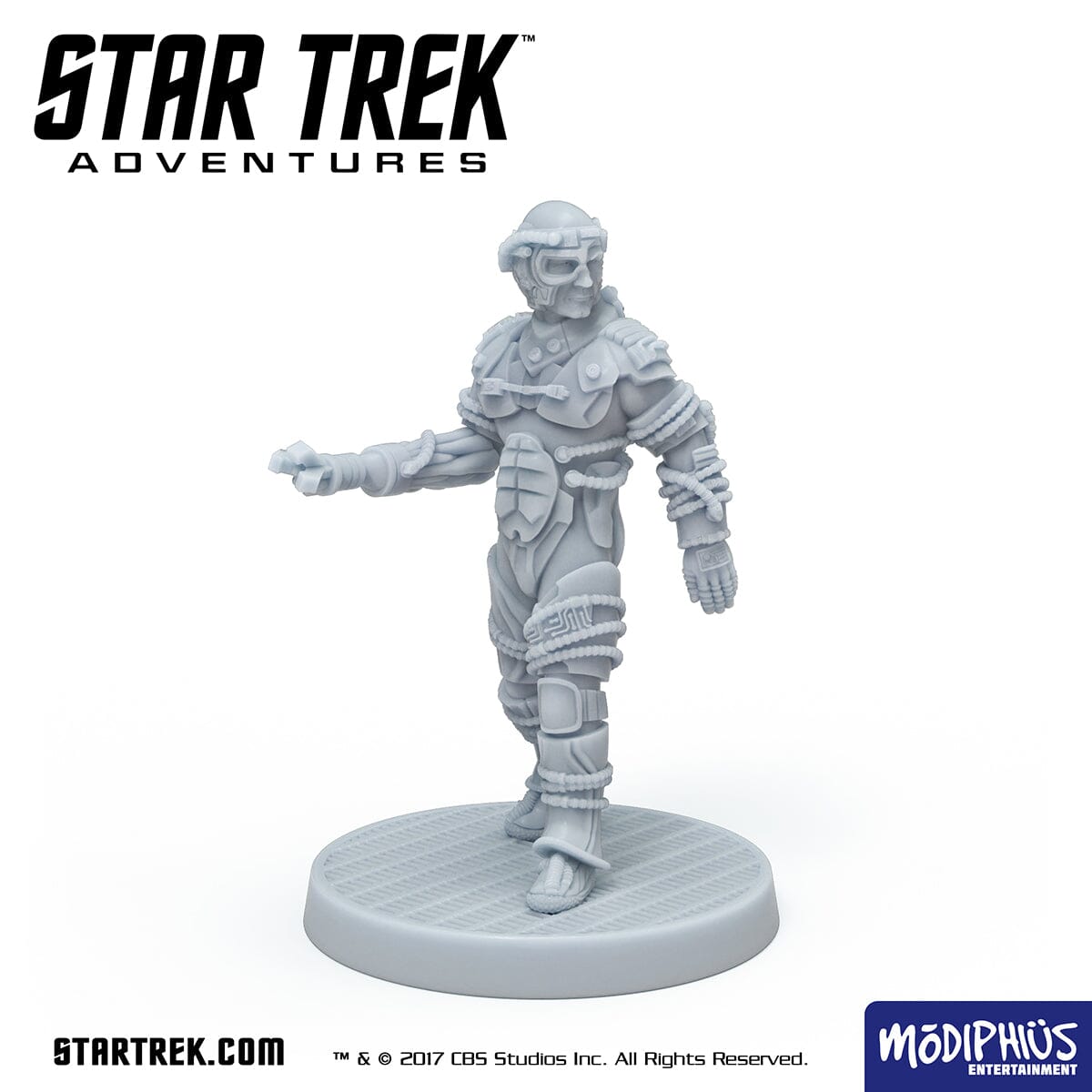 Modiphius Star Trek Adventures Locutus of Borg miniatura STL posa alternata