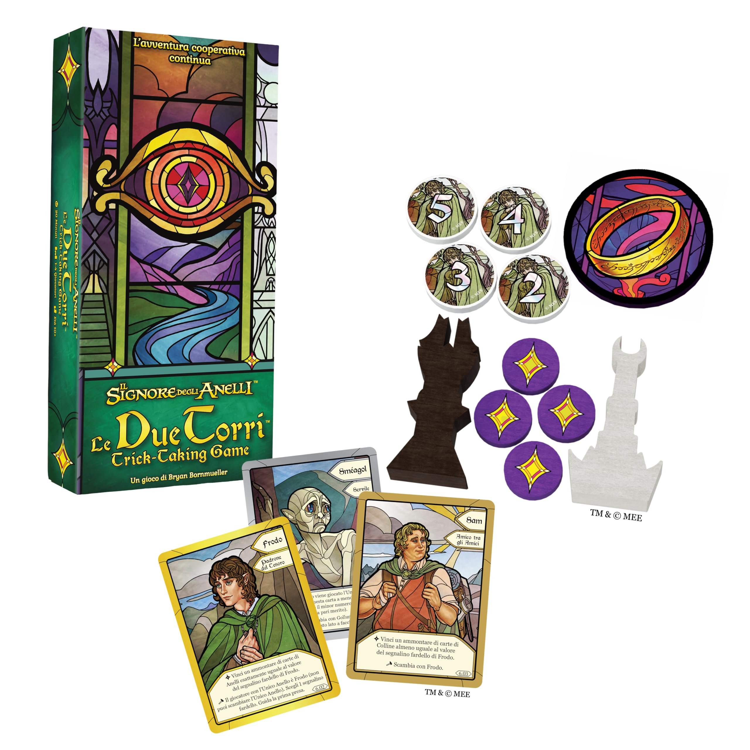 Asmodee Le Due Torri Signore Anelli gioco di carte 1-4 giocatori
