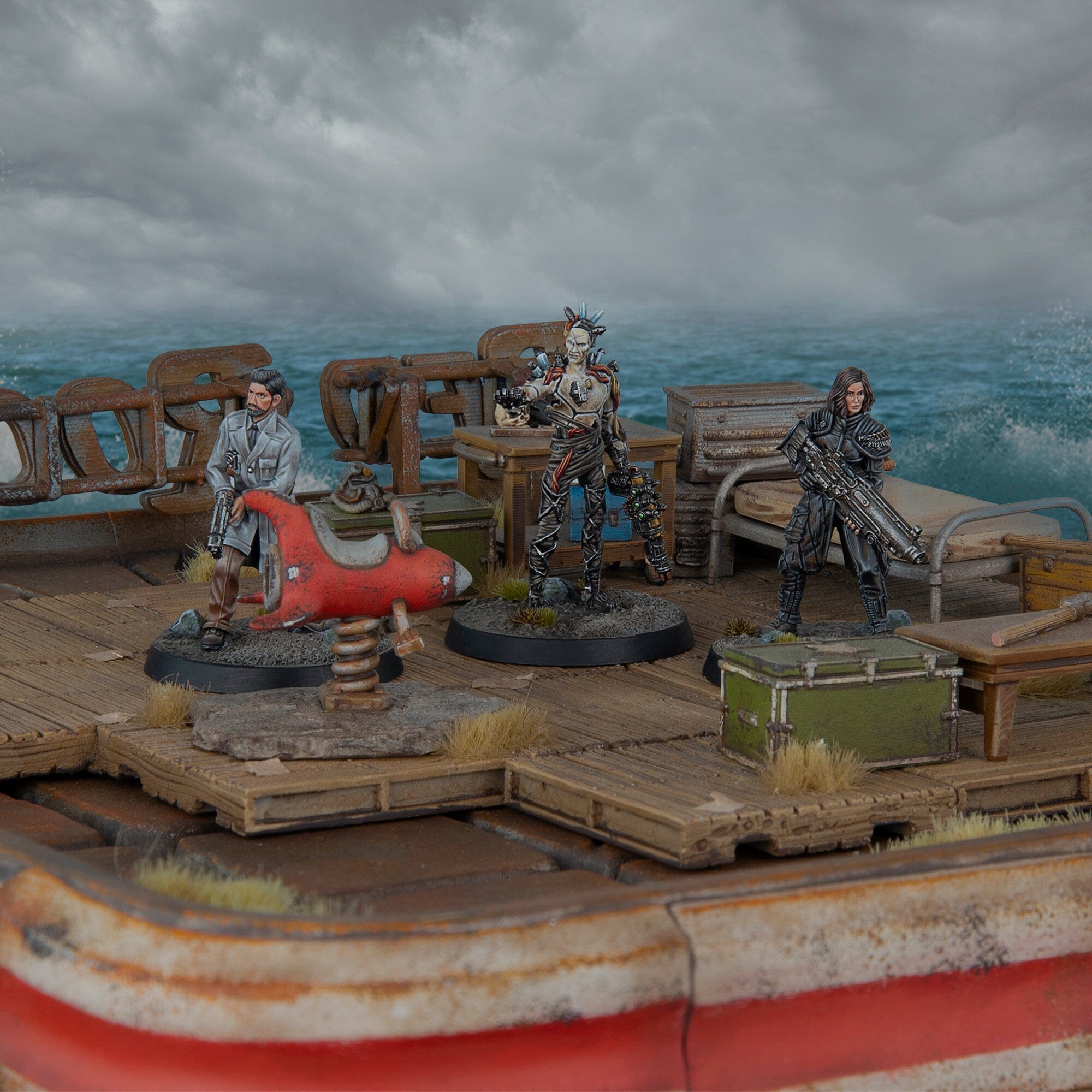 Modiphius Fallout Factions Arcadia Renegades miniatura resina