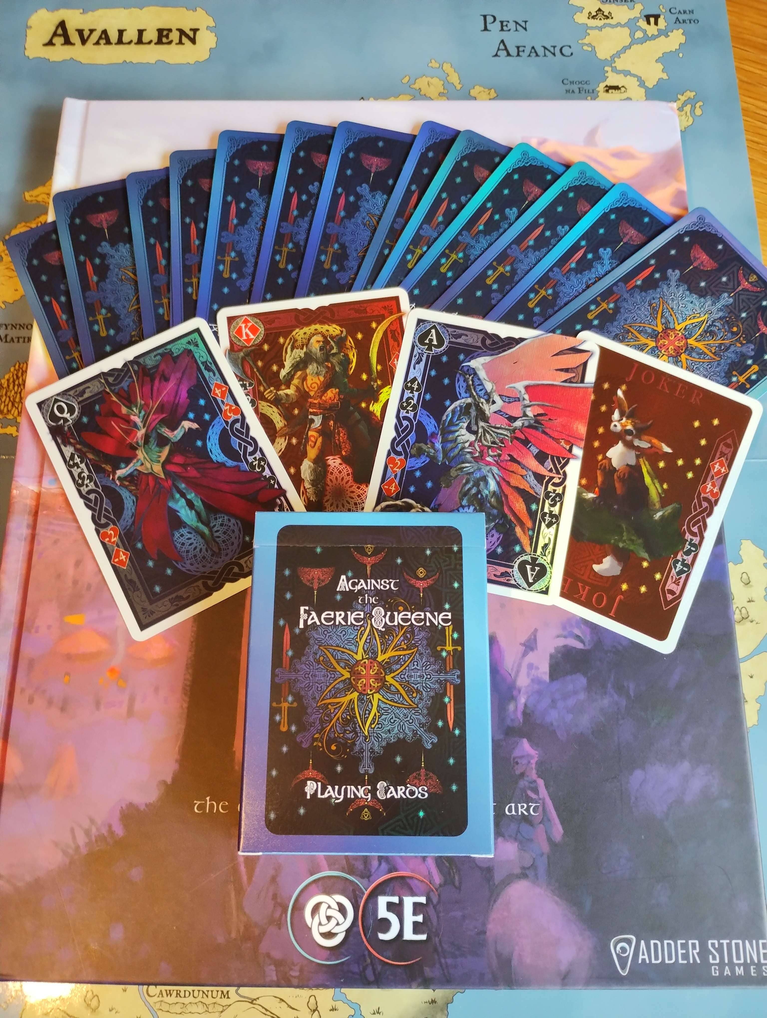 Legends of Avallen Against Faerie Queene carte da gioco foil