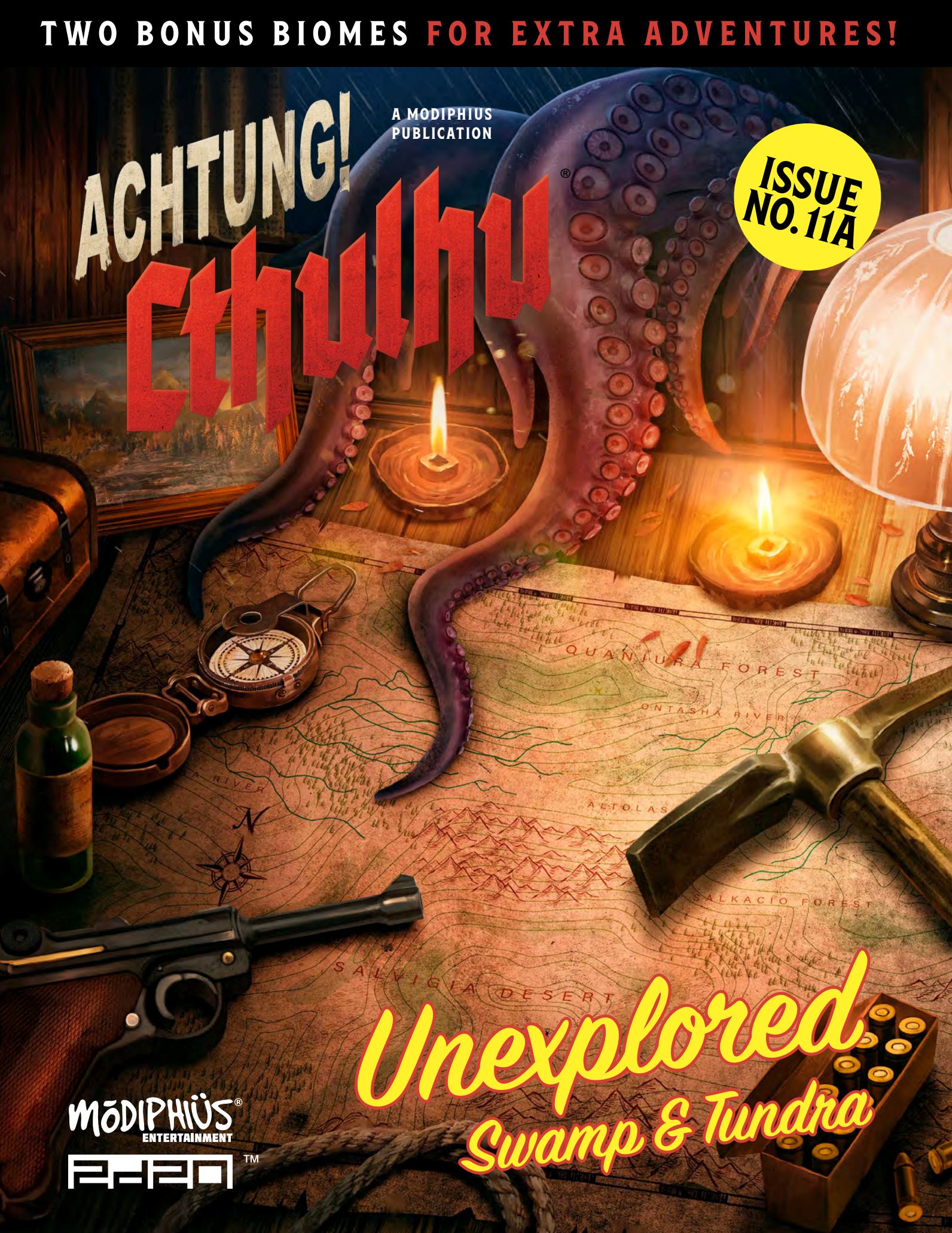 Modiphius Achtung Cthulhu Unexplored Swamp Tundra PDF 55pp