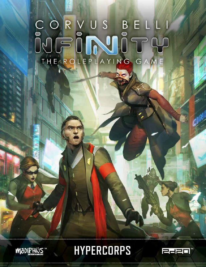 Modiphius Infinity Hypercorps manuale GDR cartaceo