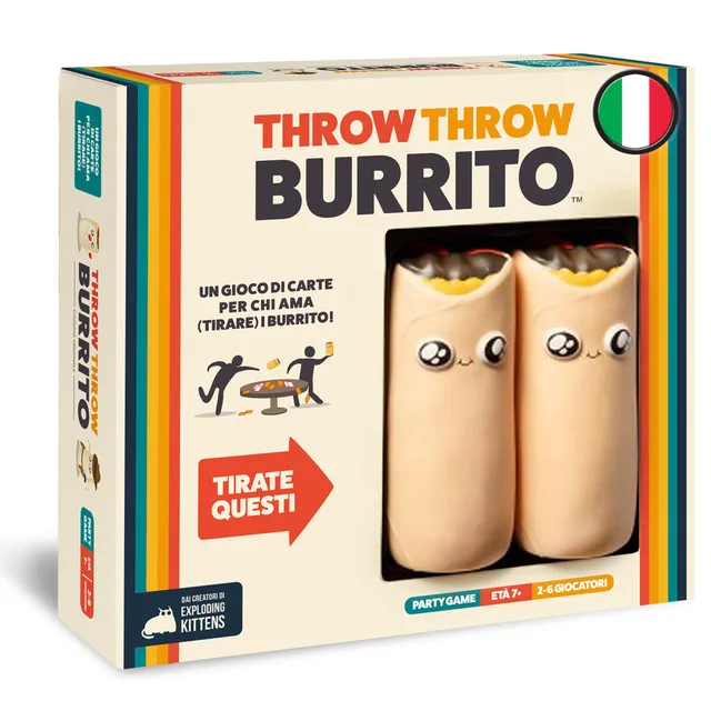 Asmodee Throw Throw Burrito party game carte 2-6 giocatori