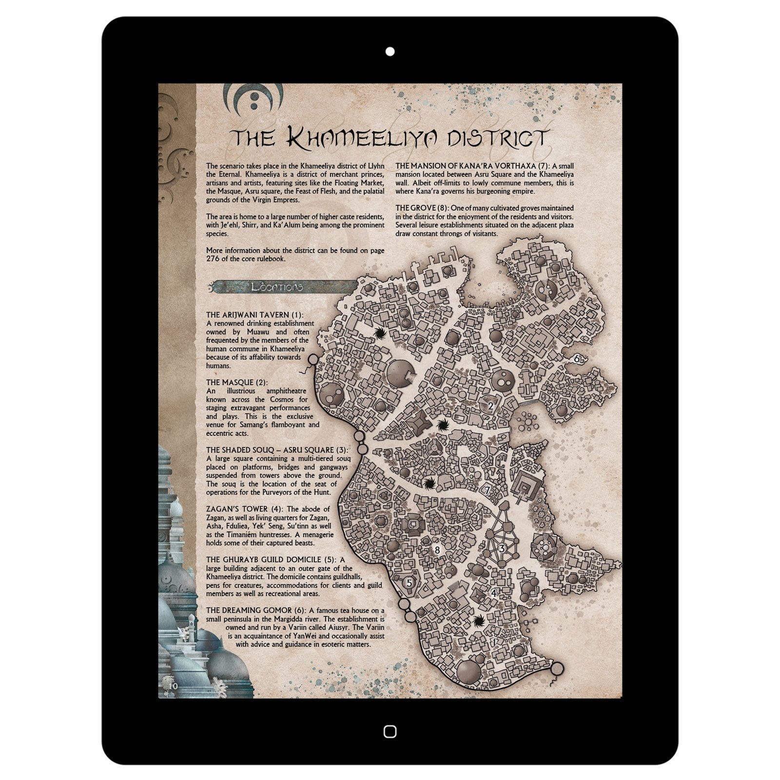 Modiphius Black Void Dark Dealings Shaded Souq Avventura PDF