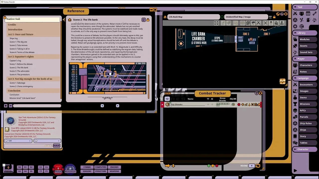 Star Trek Adventures Native Soil Modulo Fantasy Grounds VTT