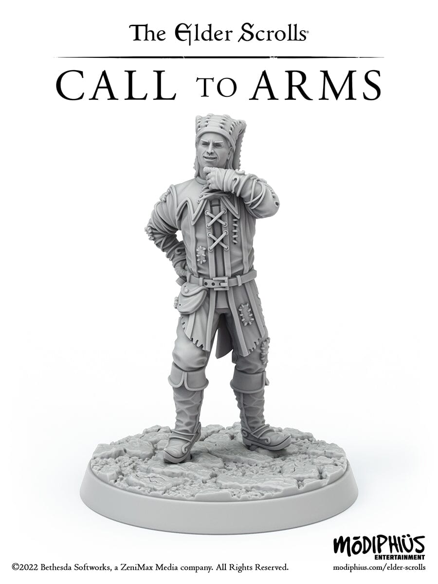 Modiphius Elder Scrolls Call to Arms Cicero miniatura STL 32mm