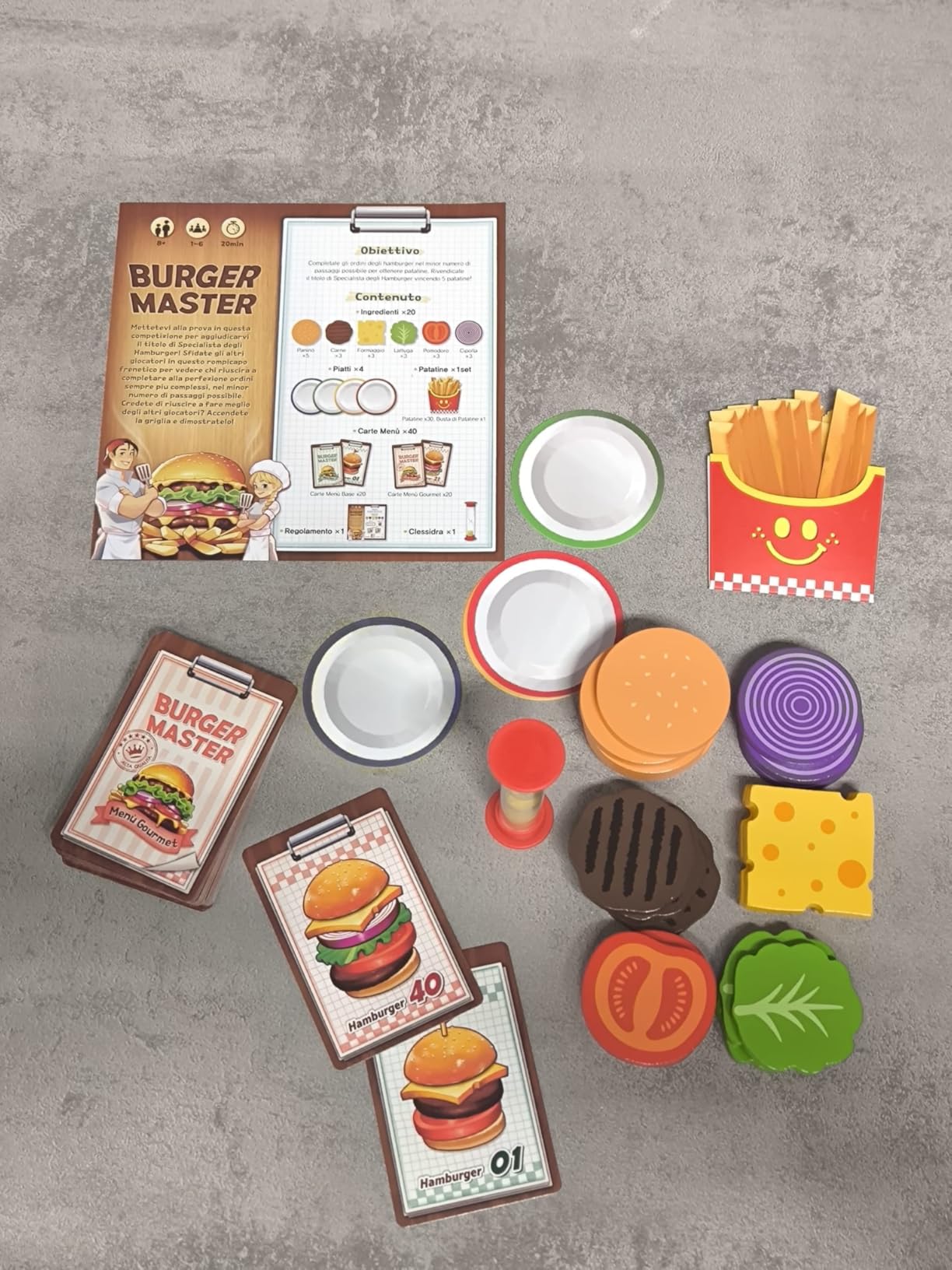 Asmodee Burger Master gioco da tavolo edizione italiana 2-6 giocatori