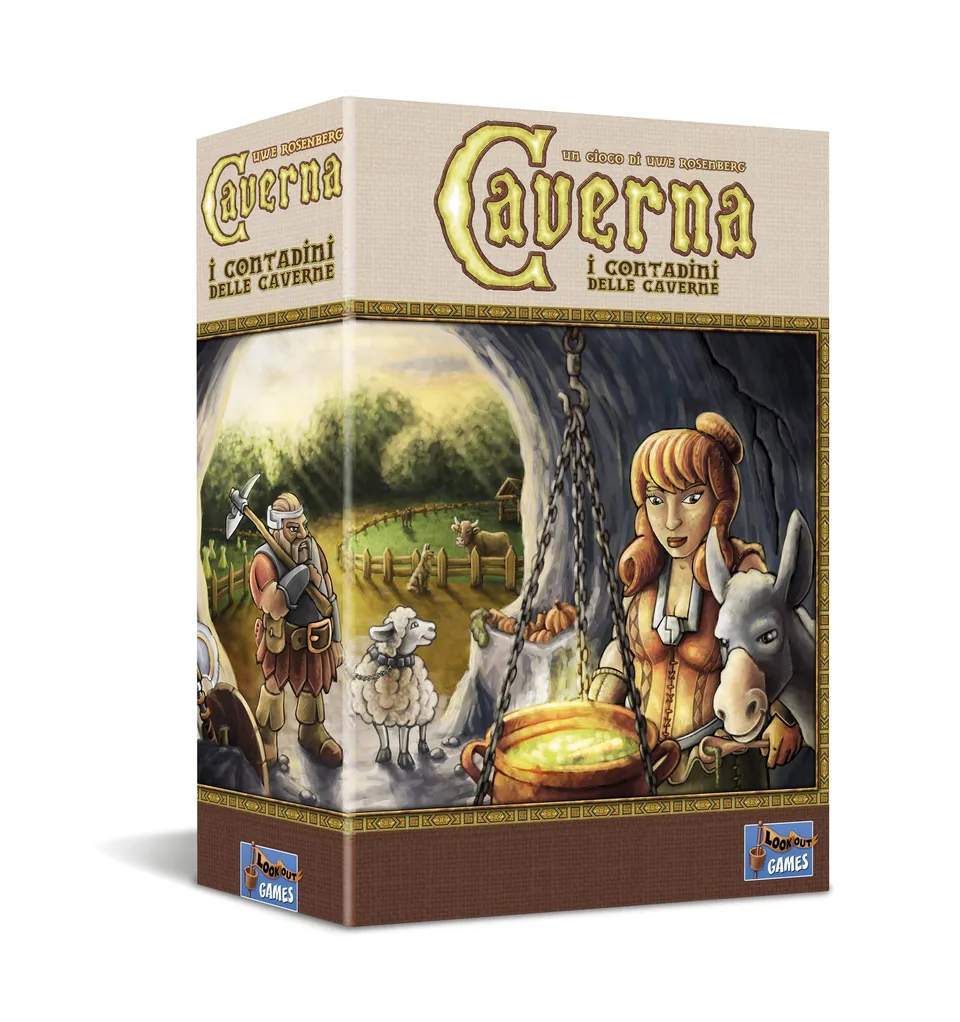 Caverna Asmodee gioco tavolo strategia 1-7 giocatori italiano