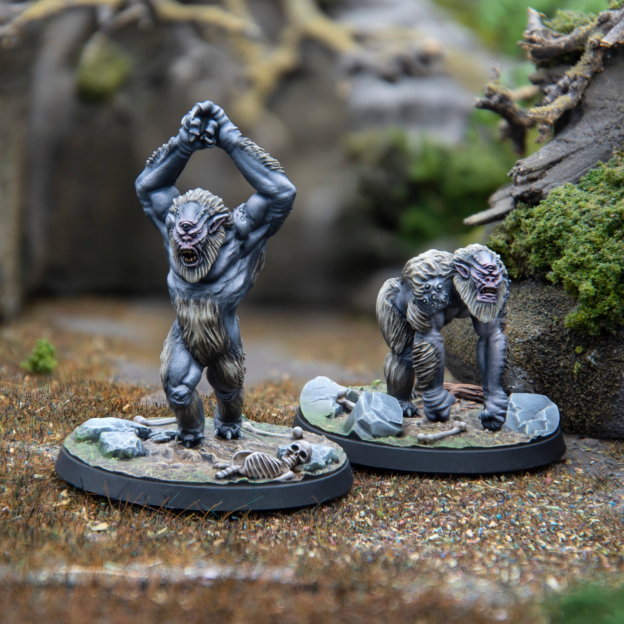 Modiphius Elder Scrolls Call to Arms Trolls miniature resina