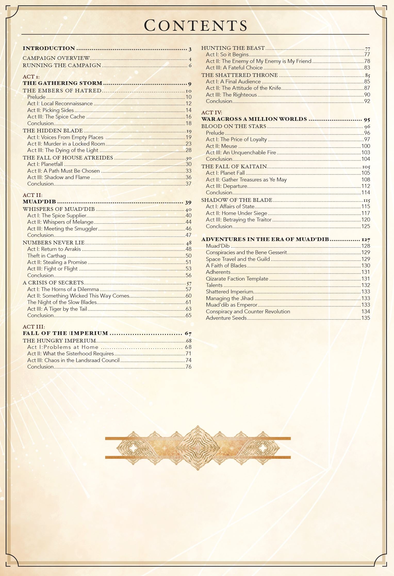 Modiphius Dune Fall of the Imperium manuale GDR campagna inglese