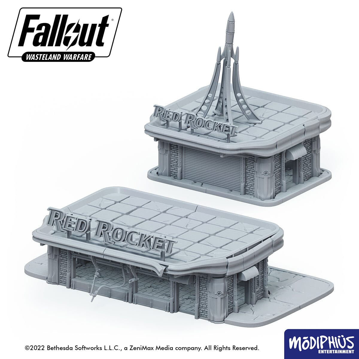 Modiphius Fallout: Wasteland Warfare Red Rocket Drive Thru file STL