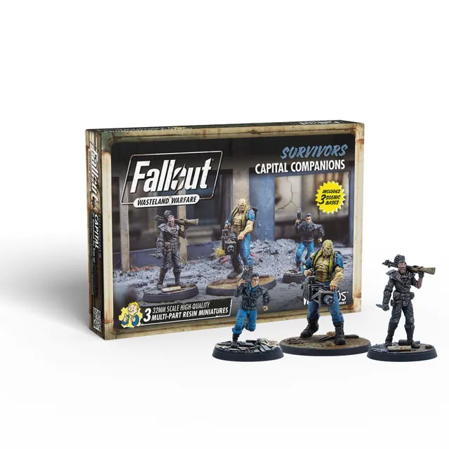 Modiphius Fallout Wasteland Warfare Capital Companions miniature