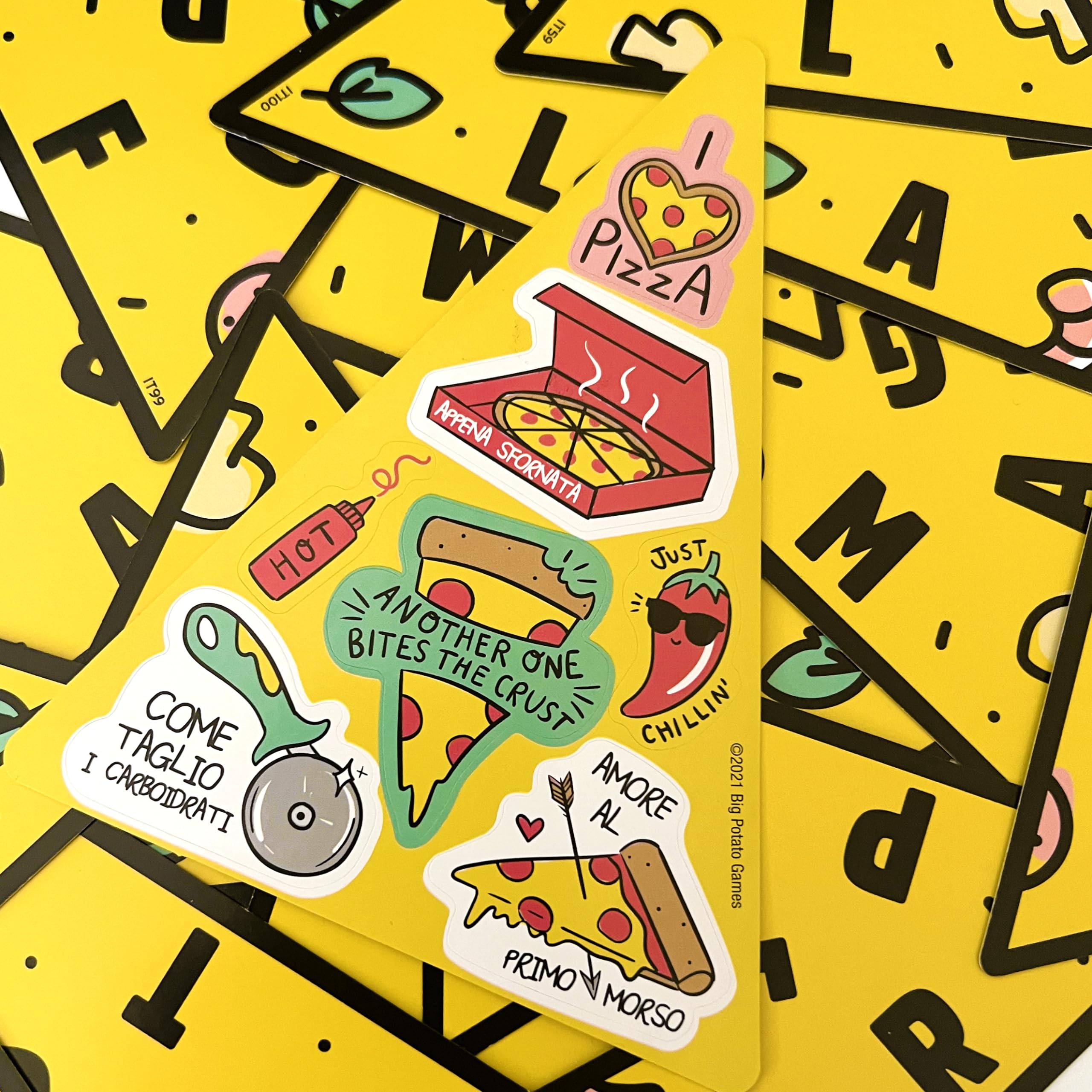 Asmodee P per Pizza Gioco di Carte 2-4 Giocatori 10 Min