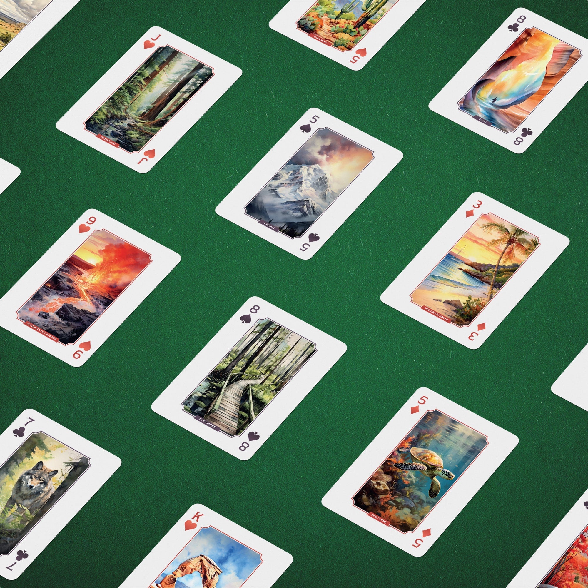 Underdog National Parks Playing Cards mazzo di carte