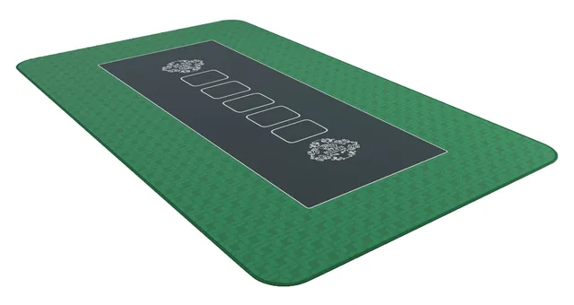 Bullets Tappetino Poker Verde 100x60 cm Deluxe antiscivolo
