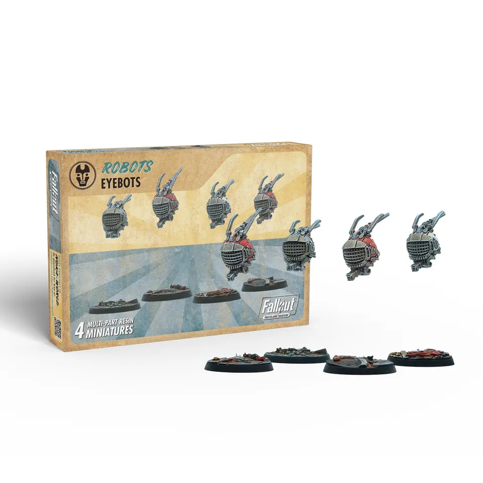 Modiphius Fallout Wasteland Warfare Eyebots robot miniature 4pz