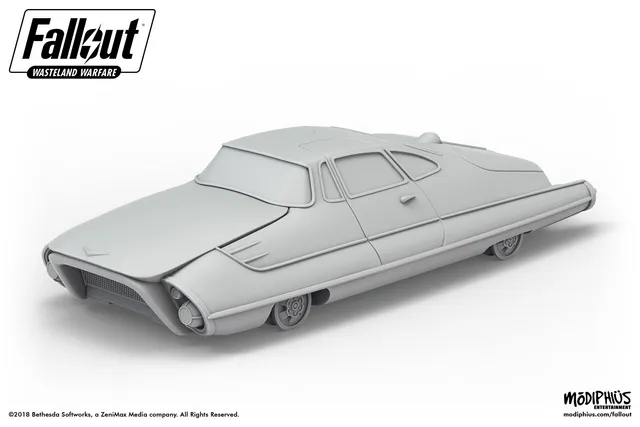 Modiphius Fallout Wasteland Warfare Corvega Coupe file STL