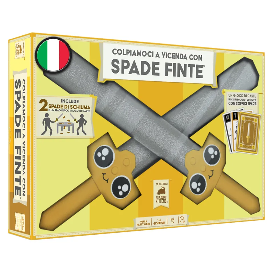Asmodee Colpiamoci con Spade Finte gioco di carte 3-6 giocatori