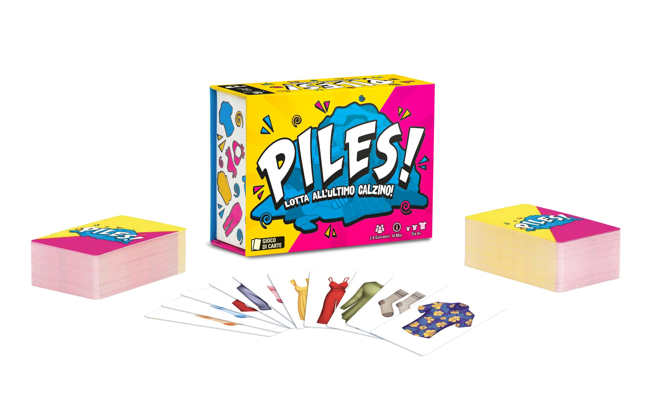 Asmodee Piles Party Game di Carte 2-8 Giocatori