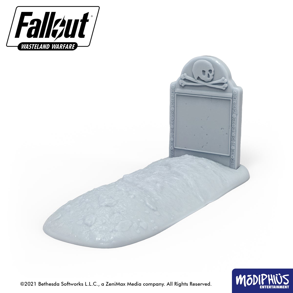 Modiphius Fallout Wasteland Warfare Graveyard scenario STL