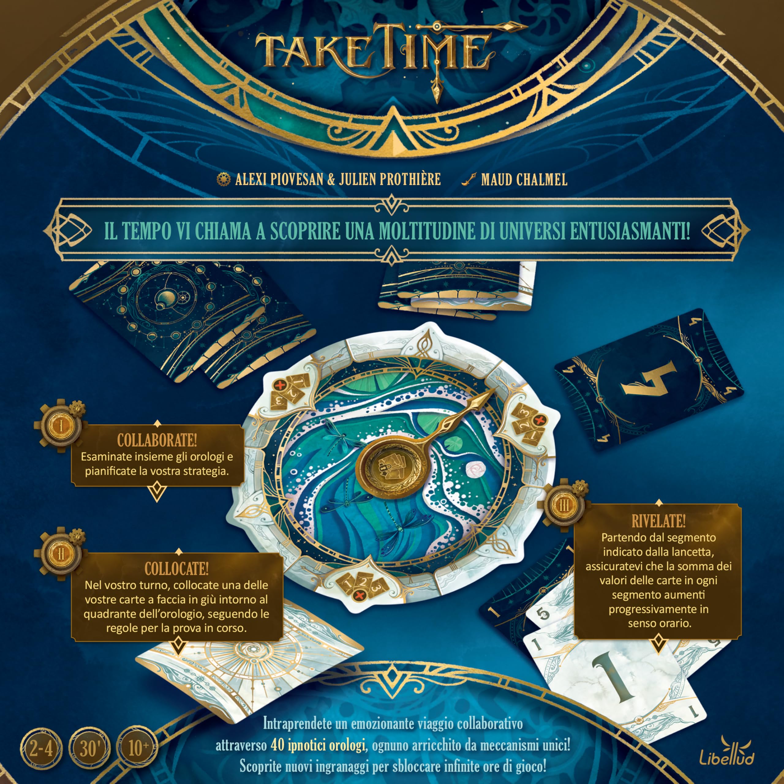 Asmodee Take Time Gioco Base gioco deduzione collaborativo orologi
