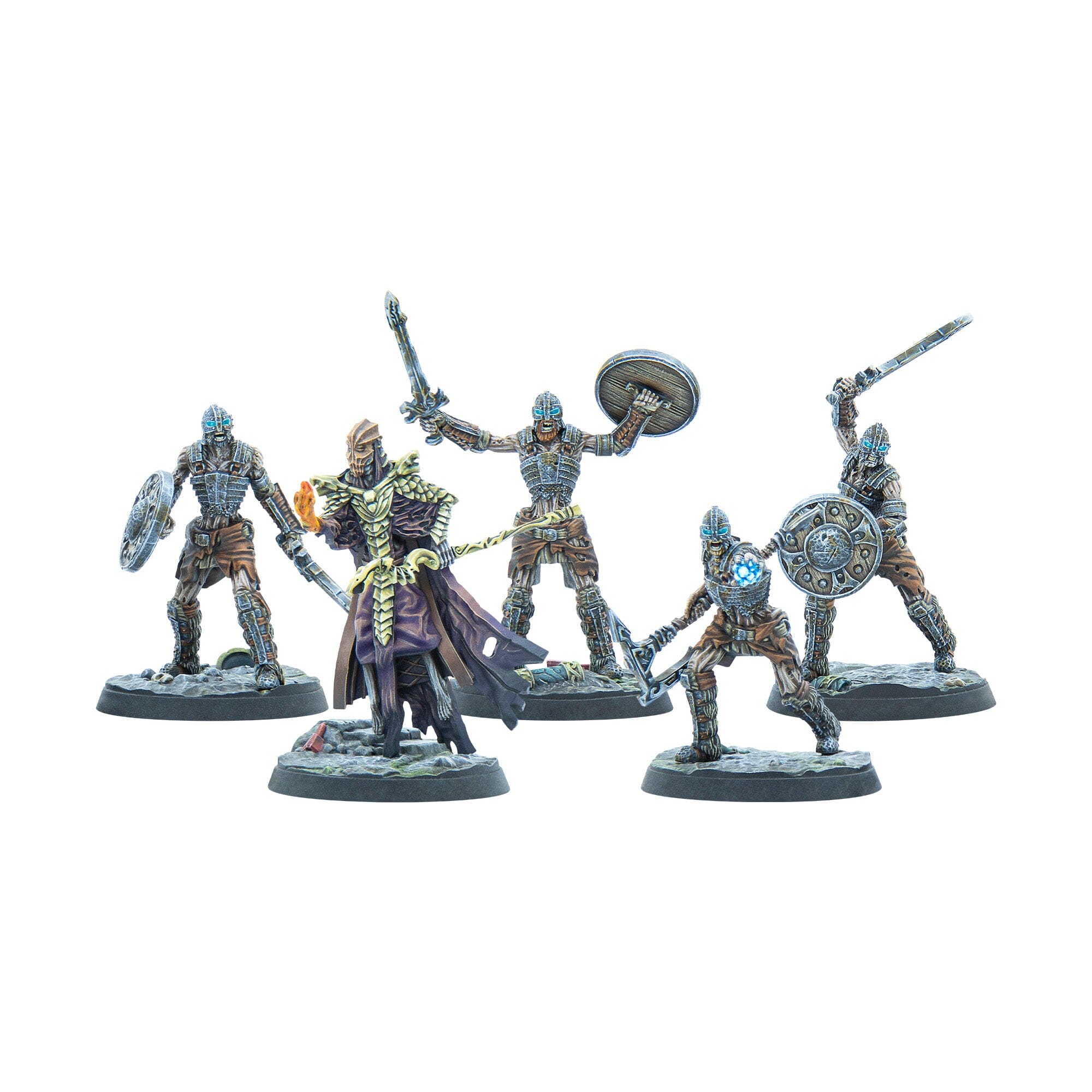 Modiphius Elder Scrolls Draugr Masters miniature 32mm 5 pezzi