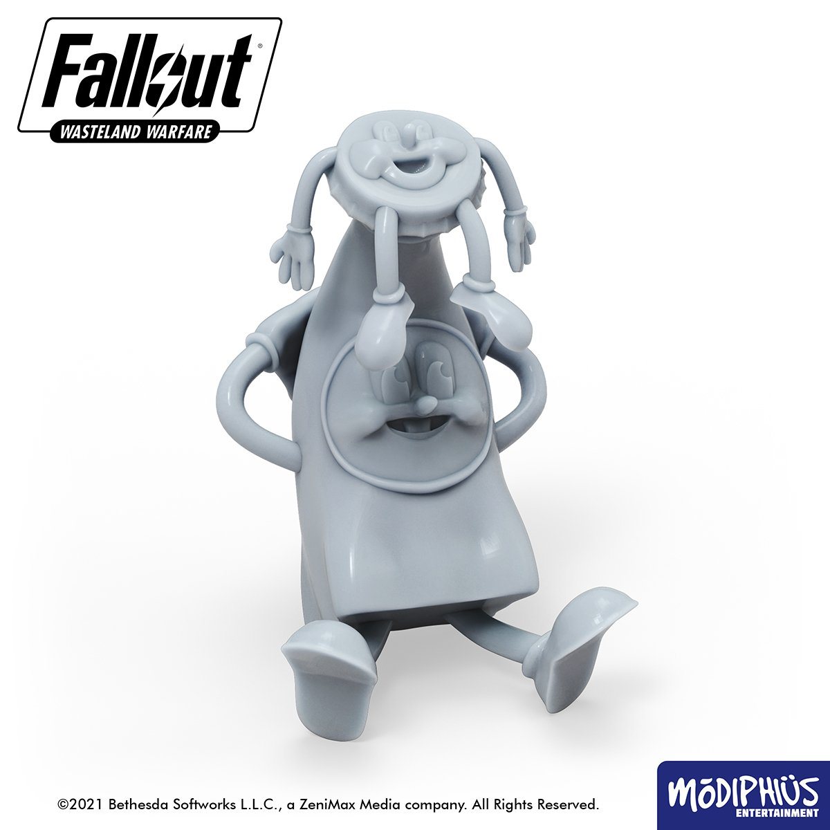 Modiphius Fallout Wasteland Warfare Bottle and Cappy file STL 9 statue