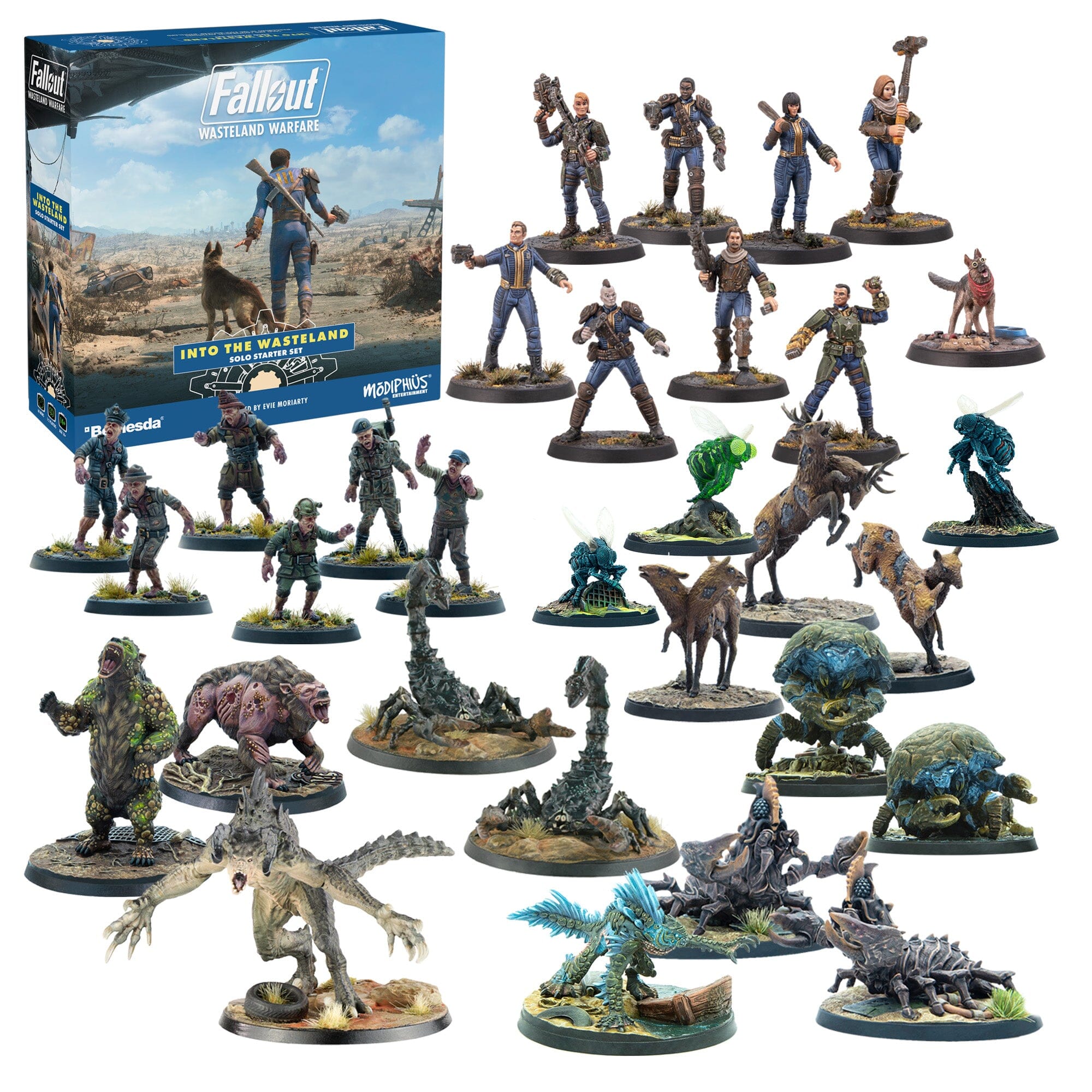 Fallout Wasteland Warfare Into Wasteland bundle creature resina
