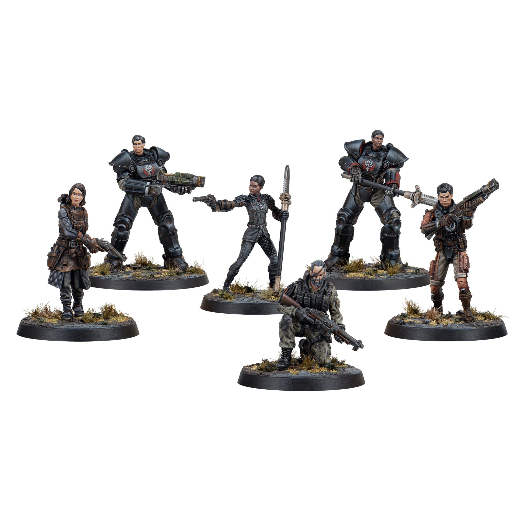 Modiphius Fallout: Factions Appalachian Command set miniature resina