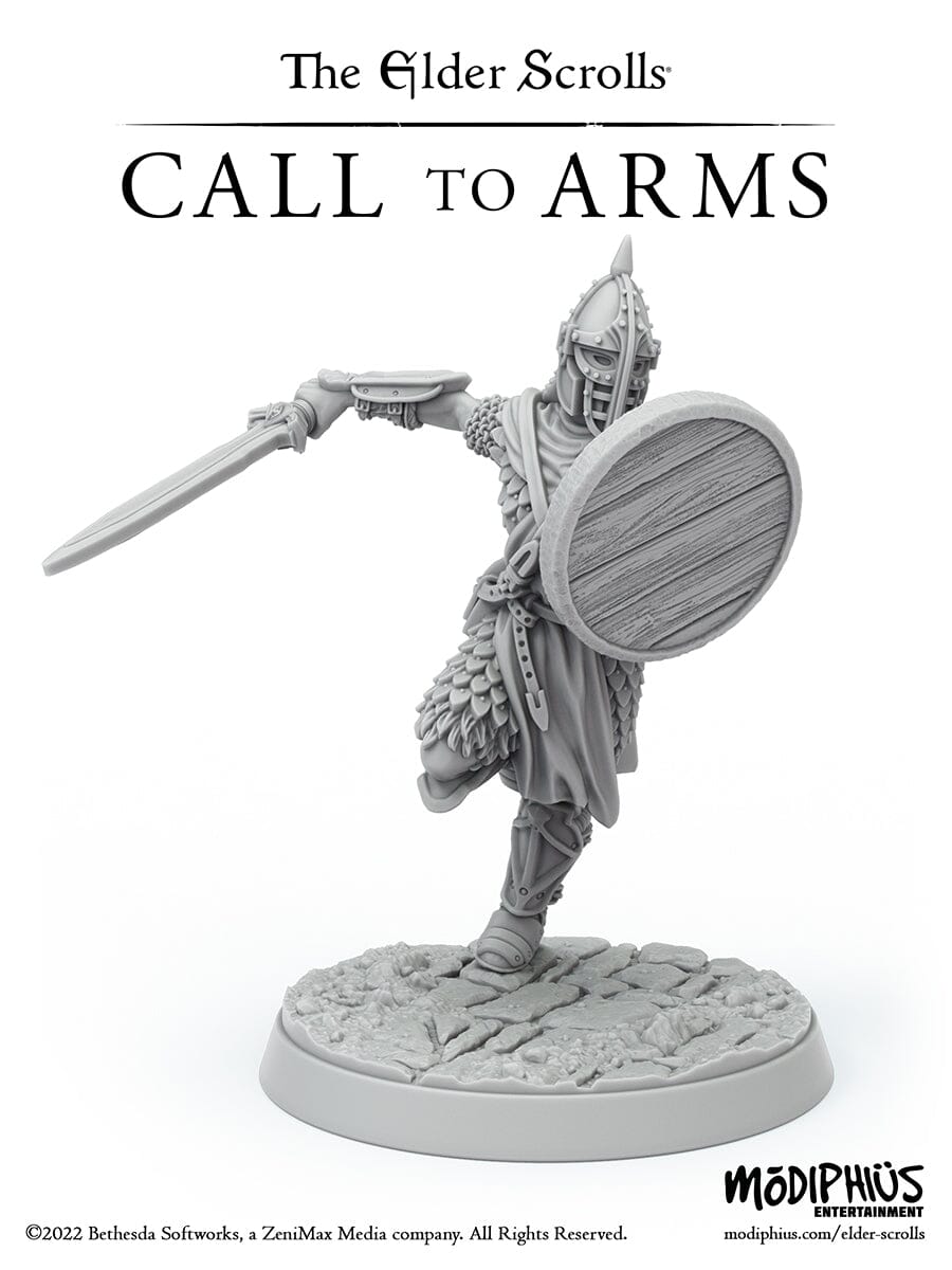 Modiphius Elder Scrolls Call to Arms Hold Guards STL 6 miniature