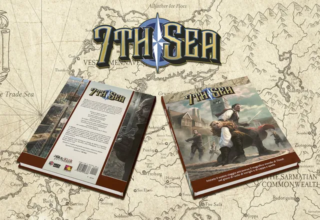 Asmodee Giochi Esperti 7th Sea Manuale Base GDR ITA Pirati Theah