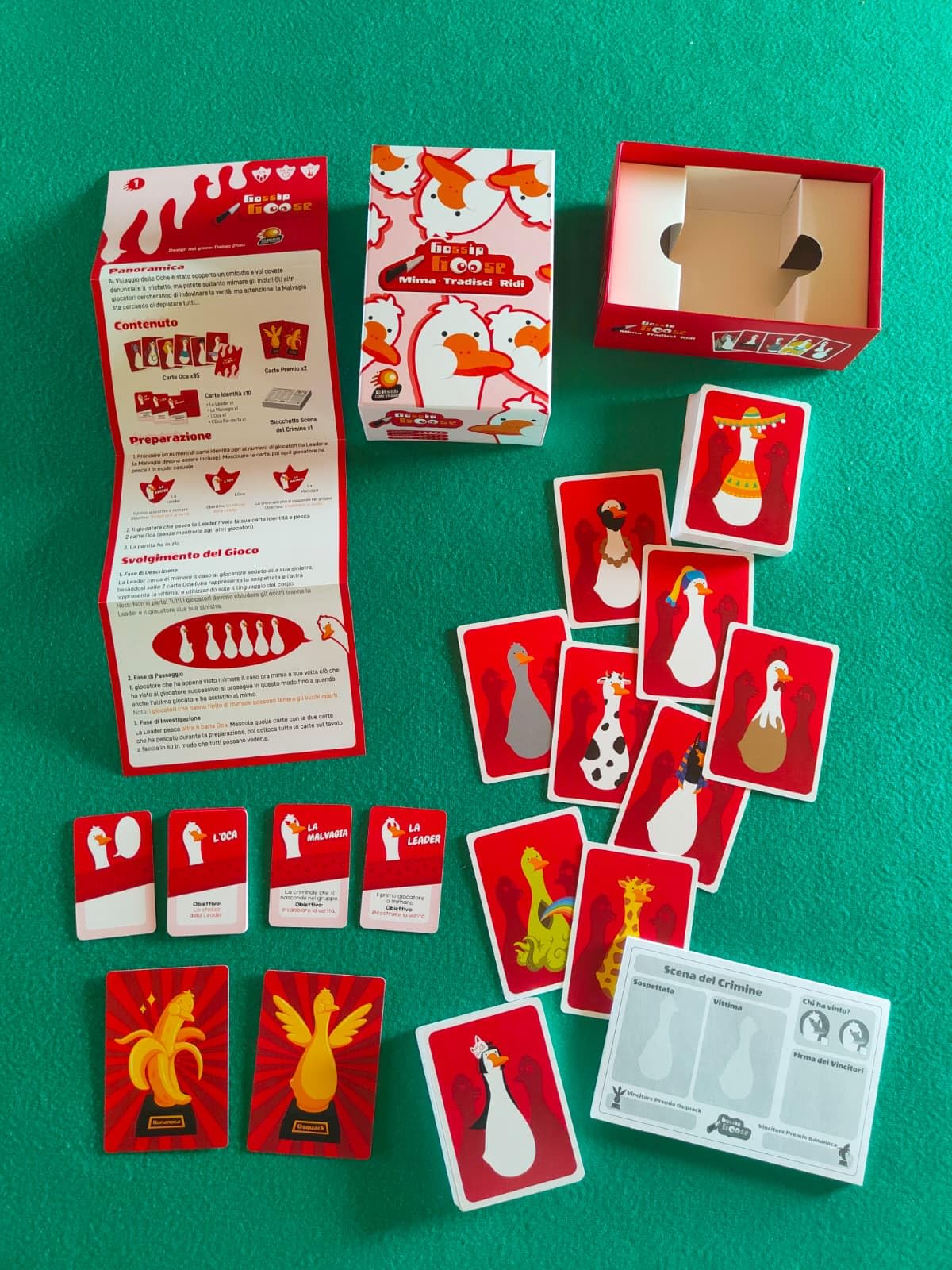 Asmodee Gossip Goose carte da gioco bluff 5-9 giocatori