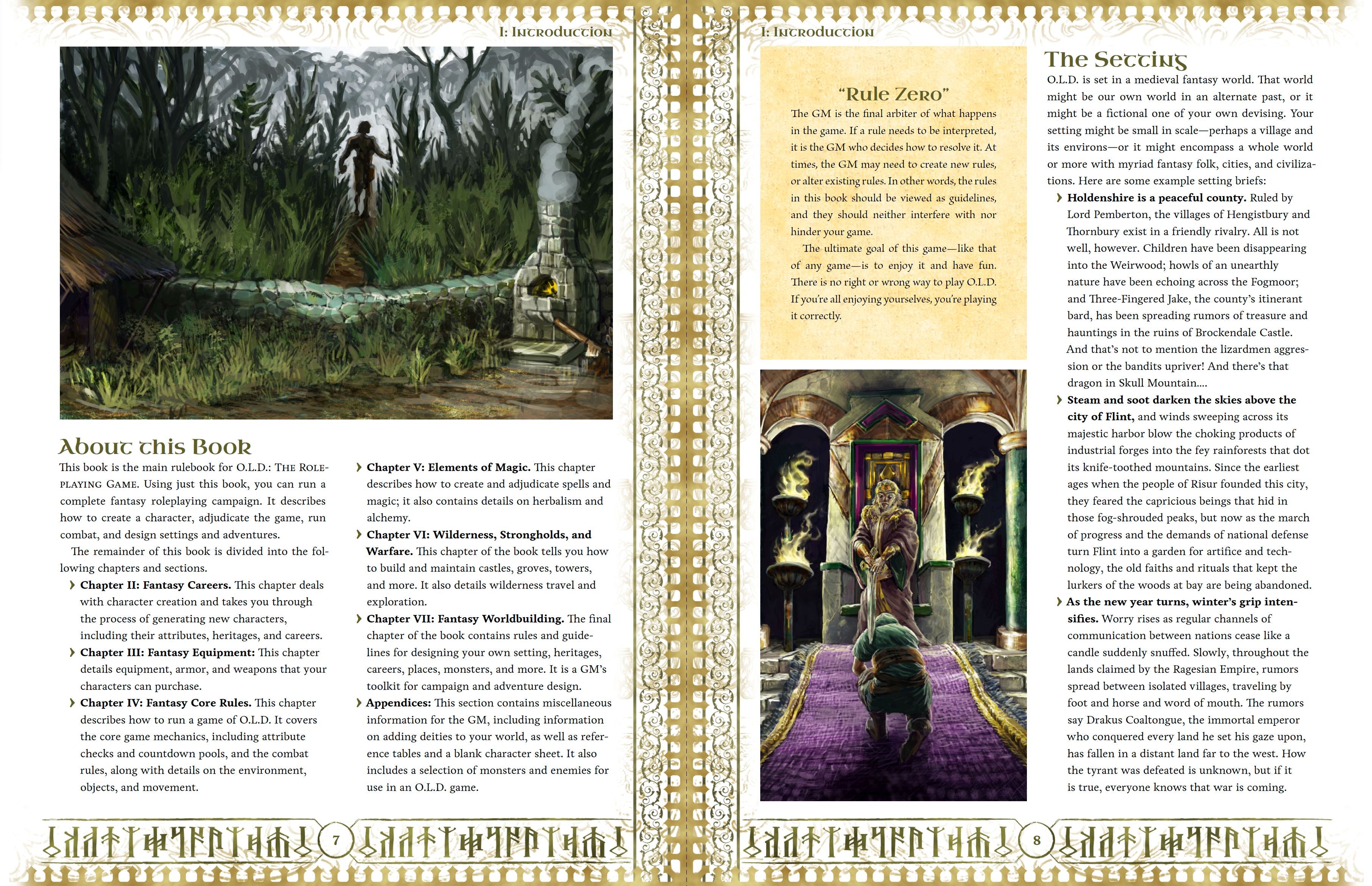 Modiphius O.L.D. Fantasy Heroic Roleplaying Game Manuale WOIN
