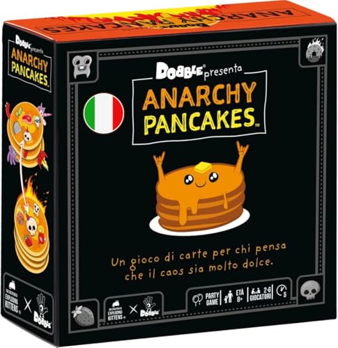 Asmodee Dobble Anarchy Pancakes carte da gioco edizione italiana 5 min