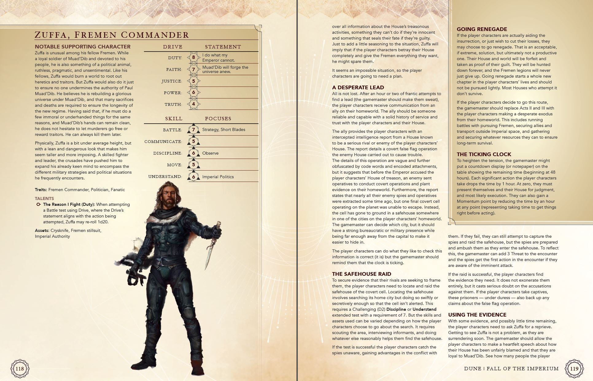 Modiphius Dune Fall of the Imperium manuale PDF campagna