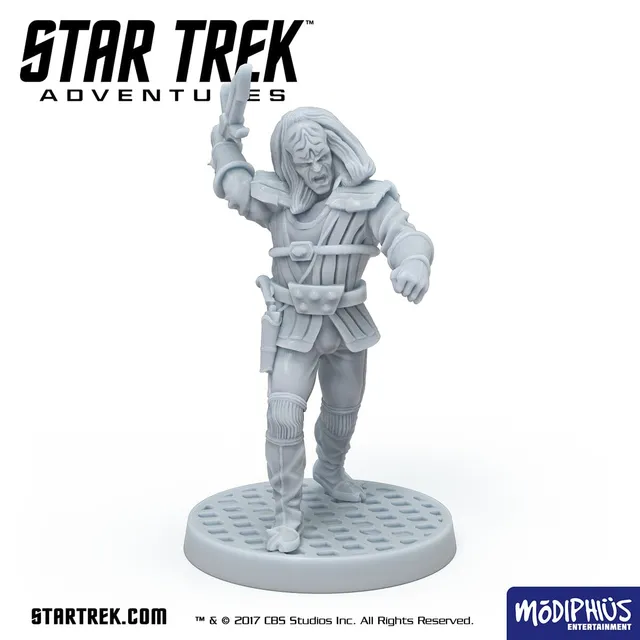 Star Trek Adventures TNG Klingon Male Warrior 1 Miniatura STL