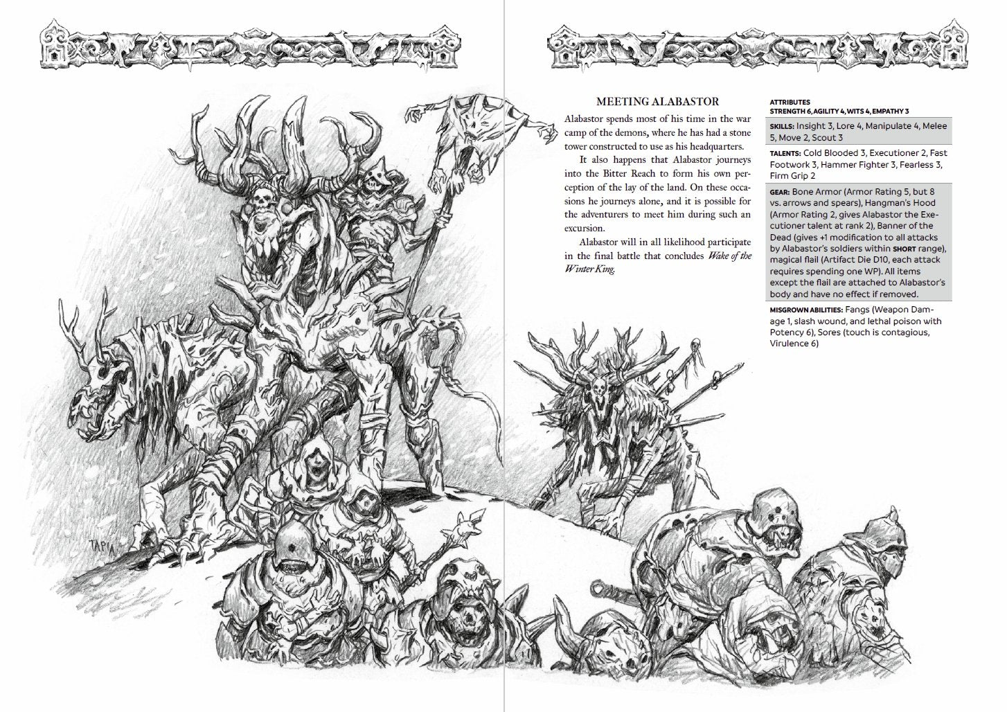Modiphius Forbidden Lands The Bitter Reach espansione campagna 314 pagine