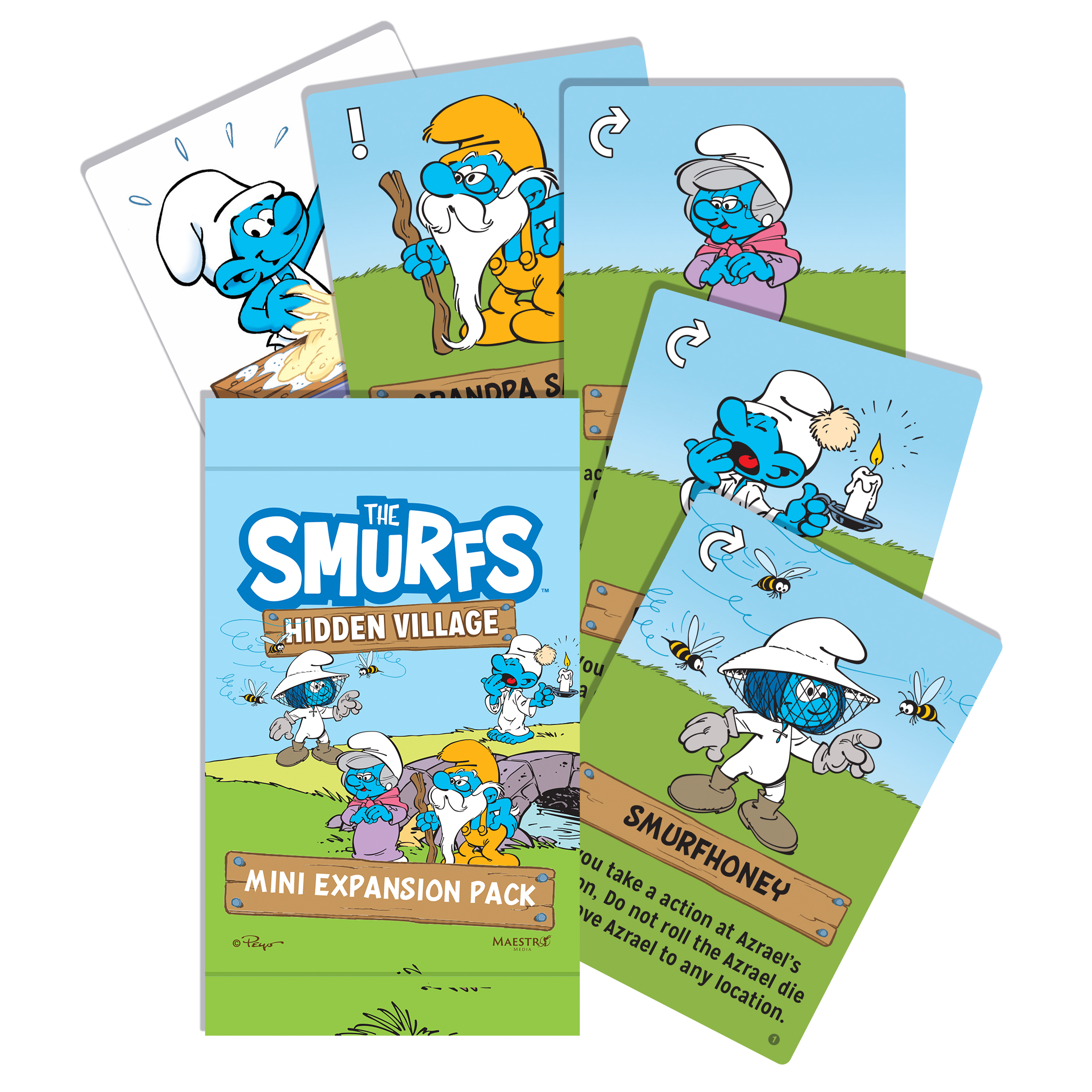 Maestro Media The Smurfs Hidden Village Mini Espansione Carte
