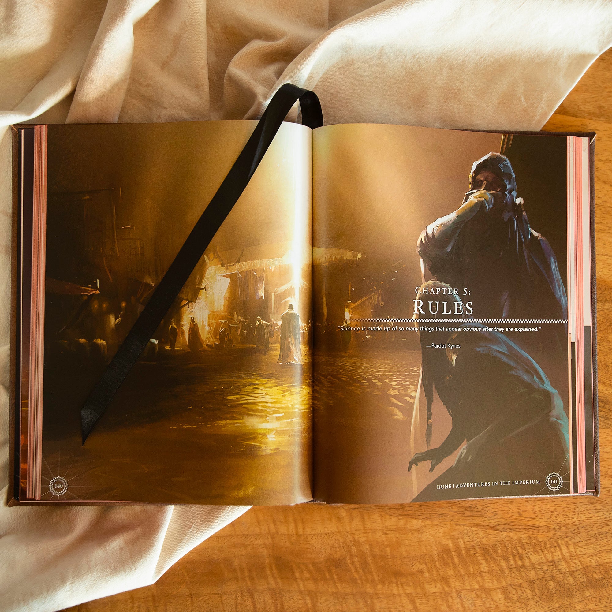 Modiphius Dune Adventures in the Imperium Core Rulebook Imperial manuale pelle