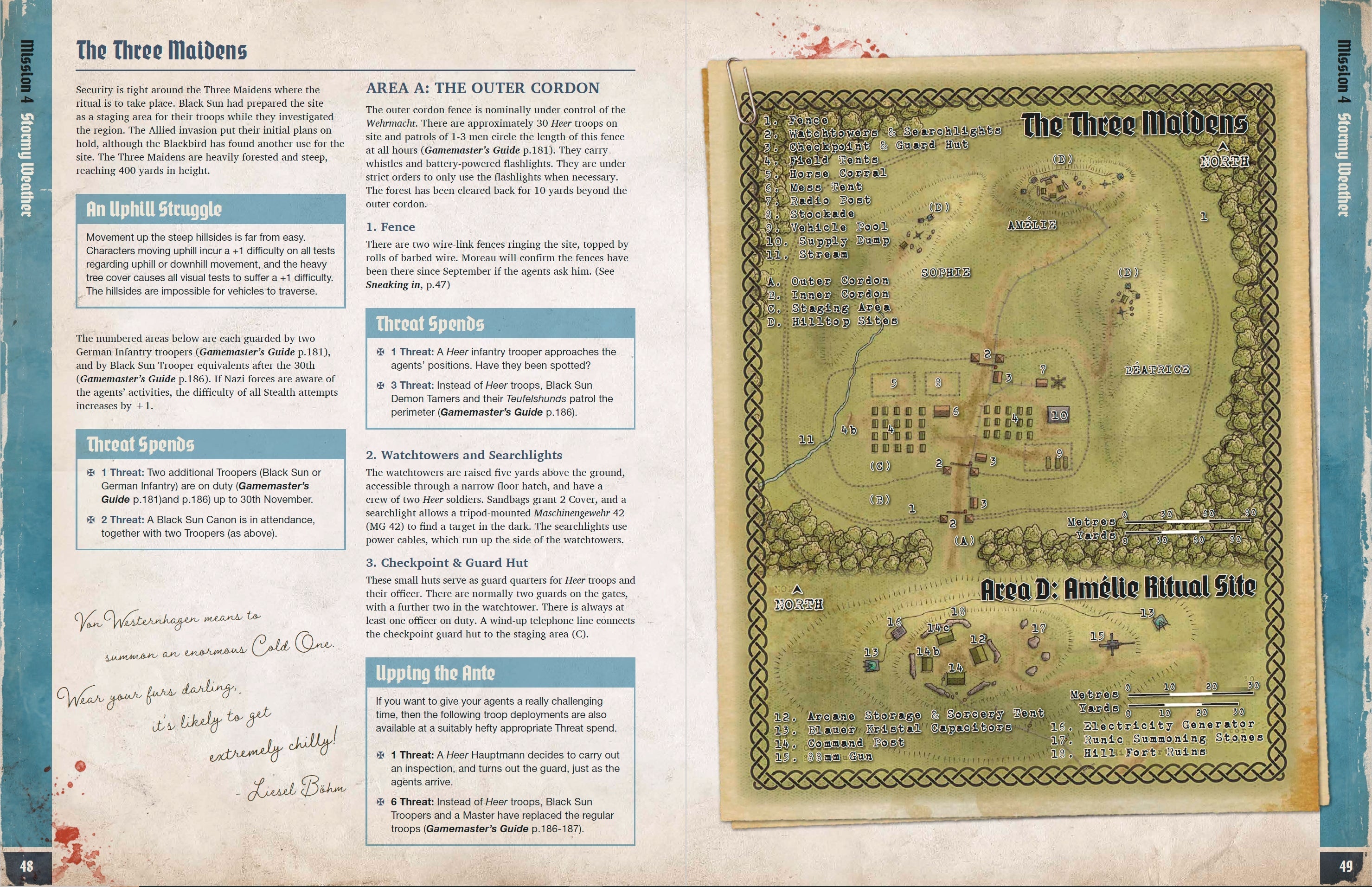 Modiphius Achtung! Cthulhu Forest of Fear avventura libro